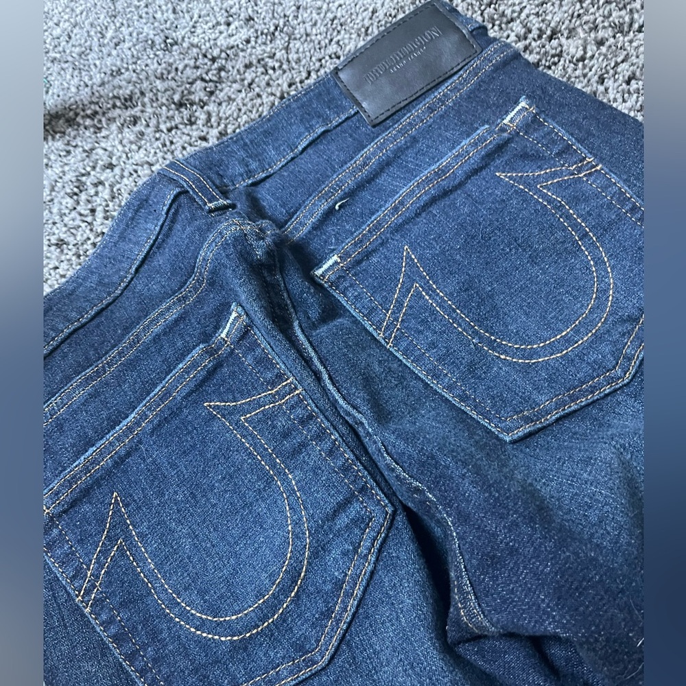 True Religion Halle Mid-Rise Super Skinny Denim Jeans Blue Women’s Size 30 - Picture 5 of 5
